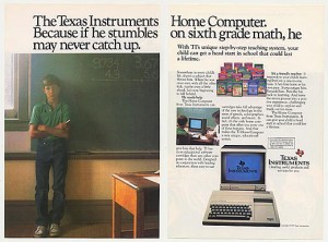 Anúncio de PC década de 80